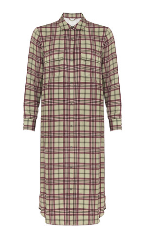 Rotes Check-Kleid