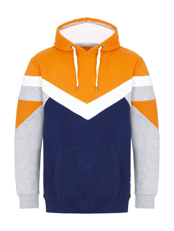 Blue Orange and White Hoodie