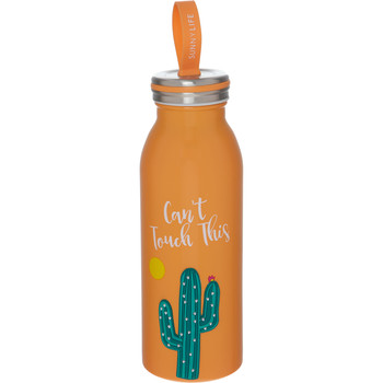 Orange Cactus Flask