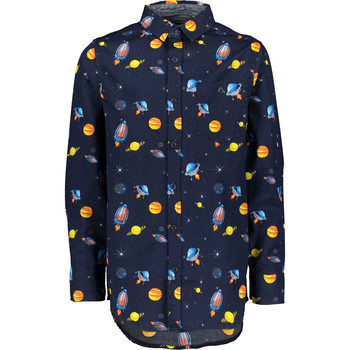 Blue Motif Planet Shirt