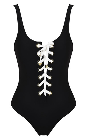 Lace Up Swimsuit