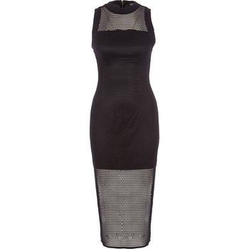 Black mesh Panel Dress