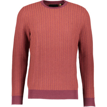 Red Herringbone Knitted Jumper