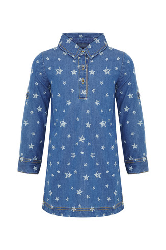 Jeanskleid mit Sternen