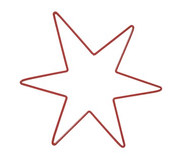 Red And White Wire Star
