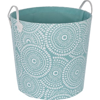 Blue Patterned Storage Basket