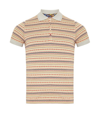 Patterned Polo Shirt