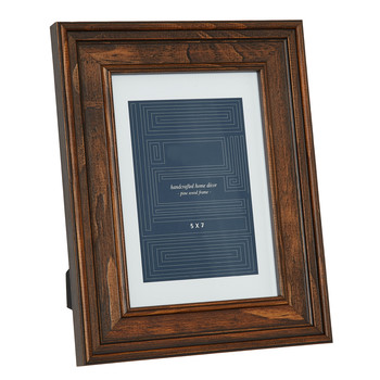 Dark Brown Pinewood Photo Frame
