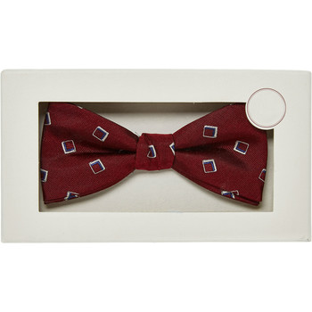 Fliege Seide dunkelrot