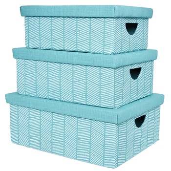 Set of Three Storage Boxes