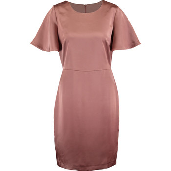 Satin Kleid, Hautfarben