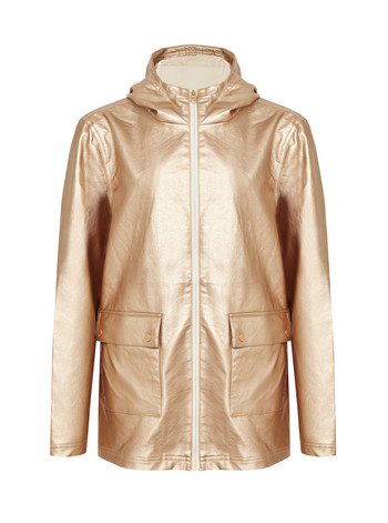 Regenmantel, metallic