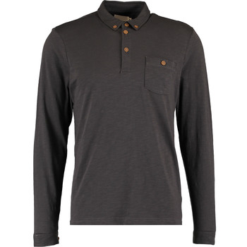Charcoal Grey Long Sleeve Polo Shirt