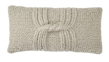 Grey Wool Woven Cushion