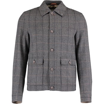 Tweed Jacke Grau Kariert