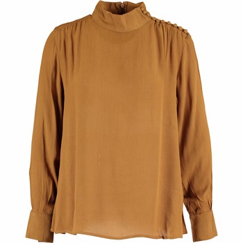 Yellow Ochre Long Sleeve Blouse