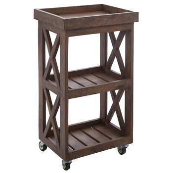 Three Tiered Wooden Storage Unit