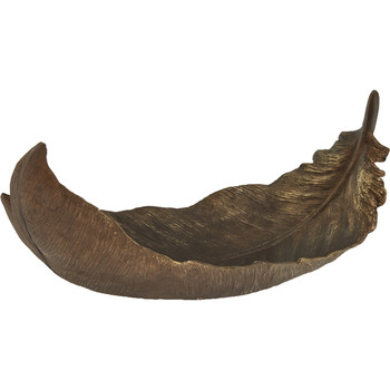 Bronze Tone Feather Ornament