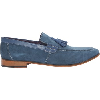 Rauleder Loafers Blau