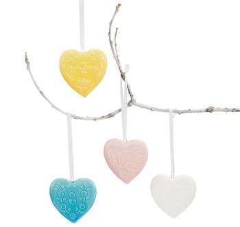 Easter Decs Heart Shaped Hangings