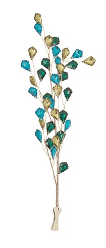 Green Turquoise Dark Green Gem Metal Branch