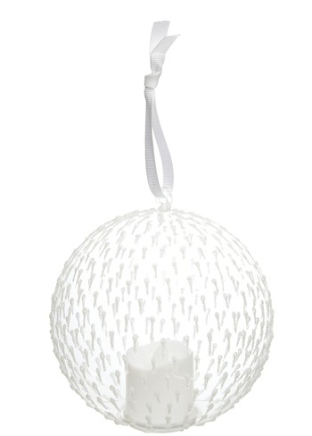 Clear Ball With LED Candle