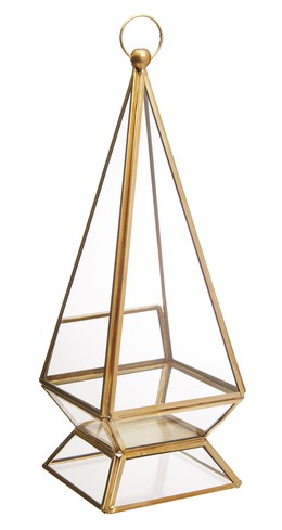 Gold Frame Triangle Dome