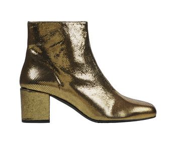 Boots, Gold Metallic