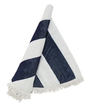 Costal Bathroom Round Stripe Towel