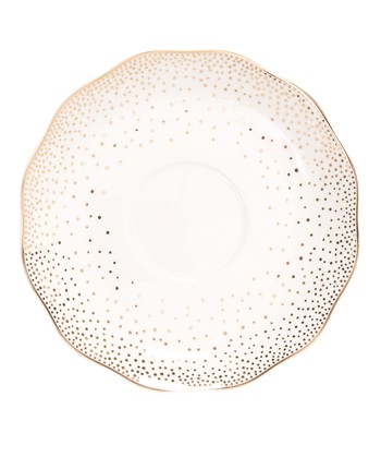 Gold & Cream Spot Sauncer